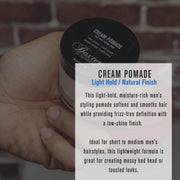 VIP Extensions Baxter 0f California  Baxter of California Cream Pomade for Men | Natural Finish | Light Hold | Hair Pomade Hair Care