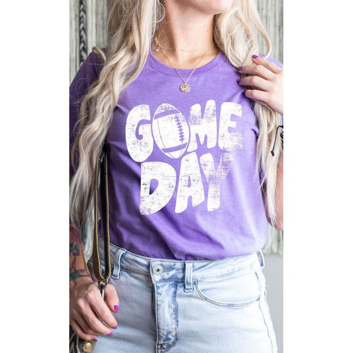 Distressed Game Day Graphic Tee