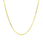 Bids.com 18k Yellow Gold Diamond Cut Cable Link Chain (1.40 mm) Necklaces