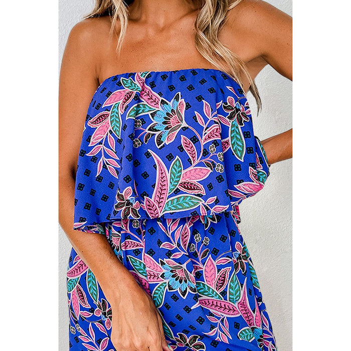 Printed Tube Jumpsuit