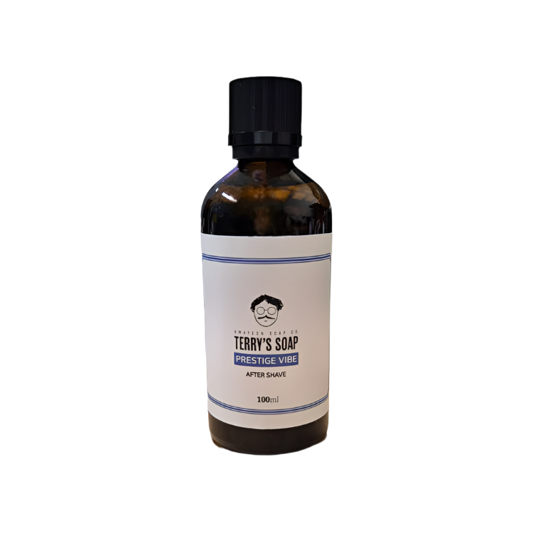 Hwayeon Soap Co. Terry's Soap Prestige Vibe Shaving Collection Shaving Set White Smoke Aftershave Alcohol-Free 3.4 oz