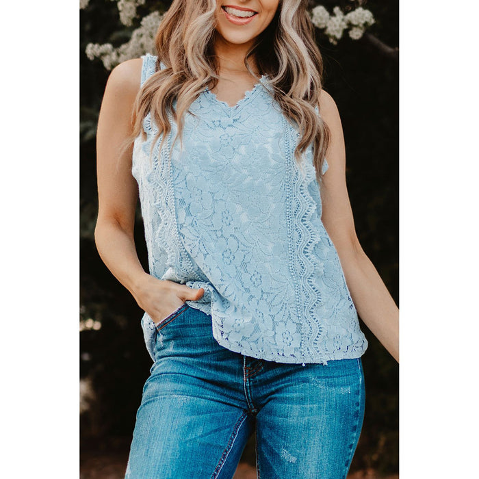 Lace V-Neck Tank