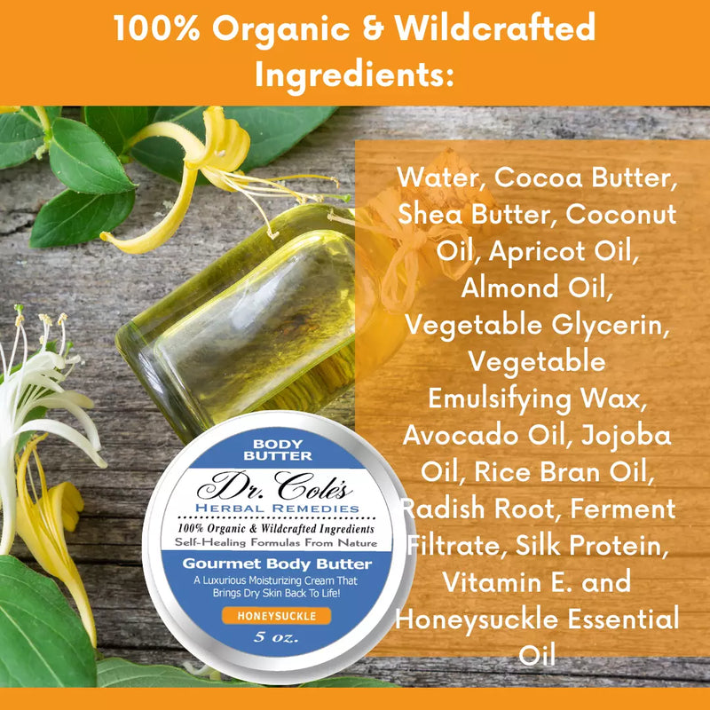 COLEHERBALS 35 - Dr. Cole's Gourmet Body Butter - HONEYSUCKLE Herbal