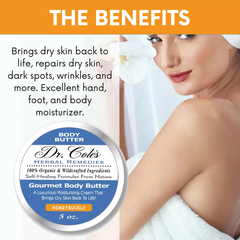COLEHERBALS 35 - Dr. Cole's Gourmet Body Butter - HONEYSUCKLE Herbal