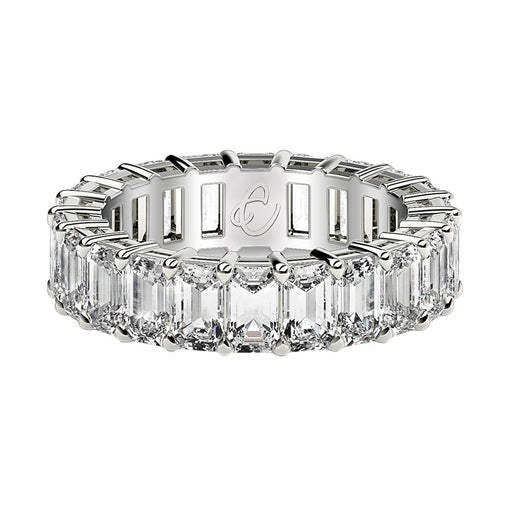 Bids.com Emerald Cut Lab Grown Diamond Eternity Ring in 14k White Gold (4 cttw FG/VS2) Rings