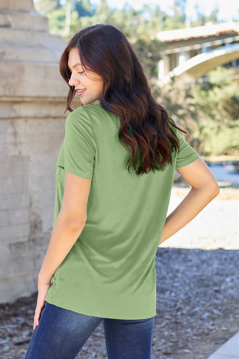 Bamboo V-Neck Short Sleeve T-Shirt