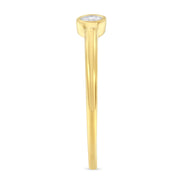 Bids.com 14K Yellow Gold Plated .925 Sterling Silver Miracle Set Diamond Ring (1/20 Cttw, J-K Color, I1-I2 Clarity) - Size 6 Rings