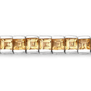 Bids.com 8.25 Carat Genuine Citrine .925 Sterling Silver Bracelet Bracelets