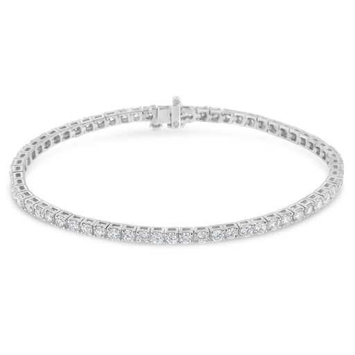 Bids.com IGI Certified 5.0 Cttw Cut Diamond 14K White Gold Classic 7â€ Tennis Bracelet (H-I Color, I1-I2 Clarity) Bracelets