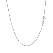 Bids.com 14k White Gold Singapore Chain 0.8mm Necklaces