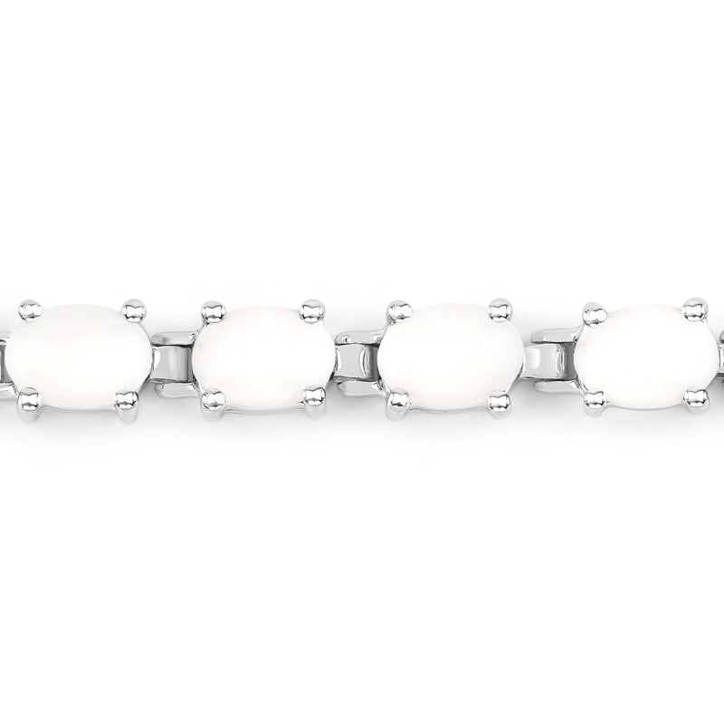 Bids.com 10.26 Carat Genuine Opal .925 Sterling Silver Bracelet Bracelets