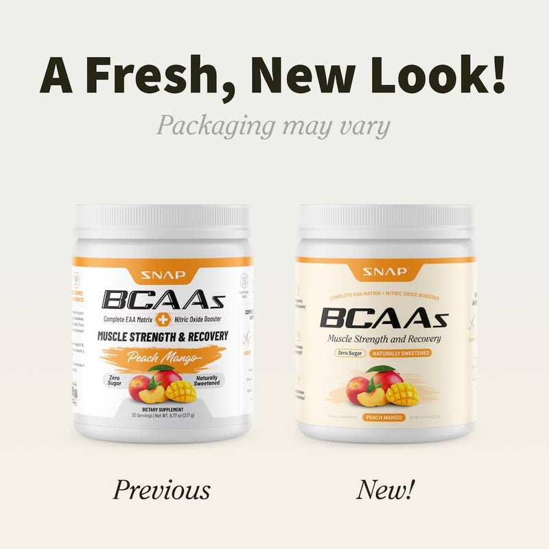 Snap Supplements BCAA Powder (Peach Mango Flavor)