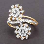 Bids.com 0.56 Carat Genuine White Diamond 14K Yellow Gold Ring (E-F Color, SI1-SI2 Clarity) Rings