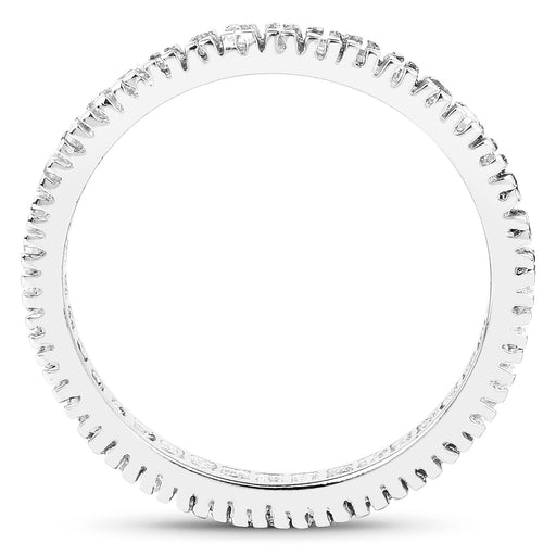 Bids.com 0.57 Carat Genuine Champagne Diamond .925 Sterling Silver Ring Rings