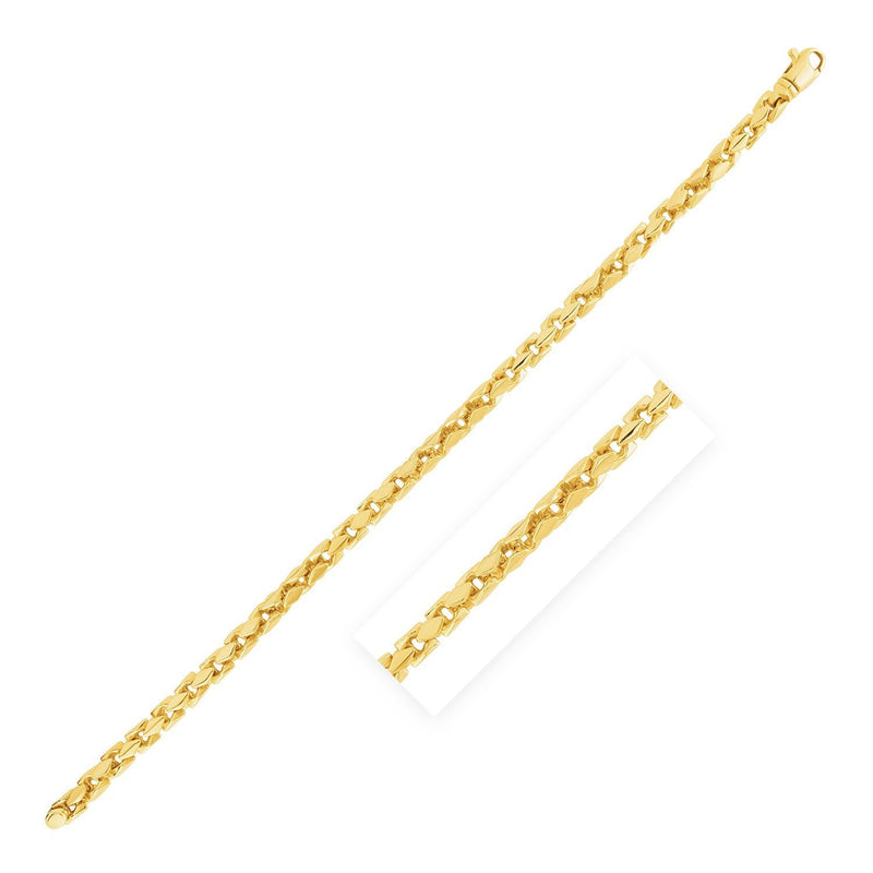 Bids.com 14k Yellow Gold High Polish Mens Fancy Box Bracelet (5.0mm) Bracelets
