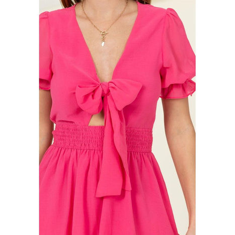 Days Like This Tie-Front Mini Dress