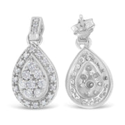 Bids.com 10k White Gold Round Cut Diamond Earrings (0.75 cttw, H-I Color, I1-I2 Clarity) Earrings