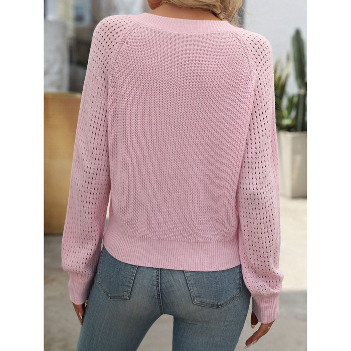 V-Neck Long Sleeve Sweater