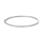 Bids.com 14K Rose Gold 1.00 Cttw Half Eternity Diamond Bangle Bracelet (G-H Color, SI2-I1 Clarity) - 7" Inches Bracelets