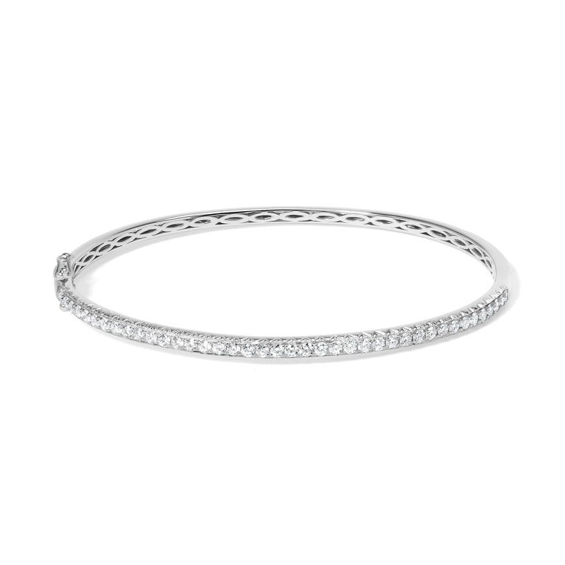 Bids.com 14K Rose Gold 1.00 Cttw Half Eternity Diamond Bangle Bracelet (G-H Color, SI2-I1 Clarity) - 7" Inches Bracelets