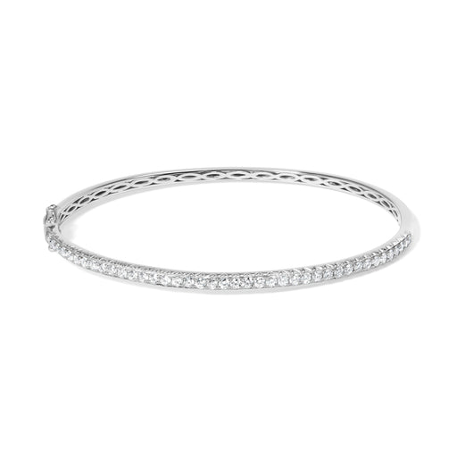 Bids.com 14K Rose Gold 1.00 Cttw Half Eternity Diamond Bangle Bracelet (G-H Color, SI2-I1 Clarity) - 7" Inches Bracelets