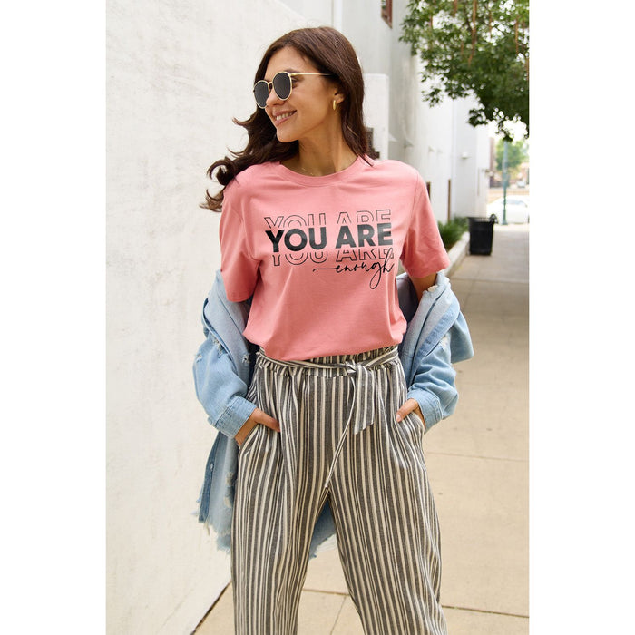 Simply Love YOU ARE ENOUGH Short Sleeve T-Shirt