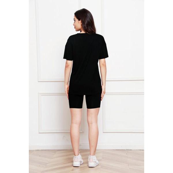 Round Neck Short Sleeve T-Shirt and Shorts Set