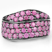 Bids.com 2.33 Carat Genuine Ruby .925 Sterling Silver Ring Rings