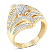 Bids.com 10K Yellow Gold Diamond Ring (1 Cttw, I-J Color, I2-I3 Clarity) - Size 7 Rings