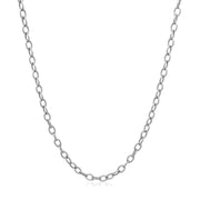Bids.com 2.5mm 14k White Gold Pendant Chain with Textured Links Necklaces