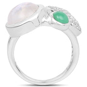 Bids.com 5.90 Carat Genuine Multi Stone .925 Sterling Silver Ring Rings