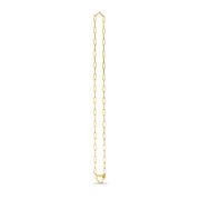 Bids.com 14k Yellow Gold Heart Element Paperclip Necklace Necklaces