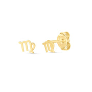 Bids.com 14k Yellow Gold Virgo Stud Earrings Earrings