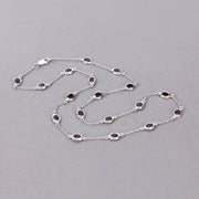 Bids.com 8.10 Carat Genuine Garnet .925 Sterling Silver Necklace Necklaces