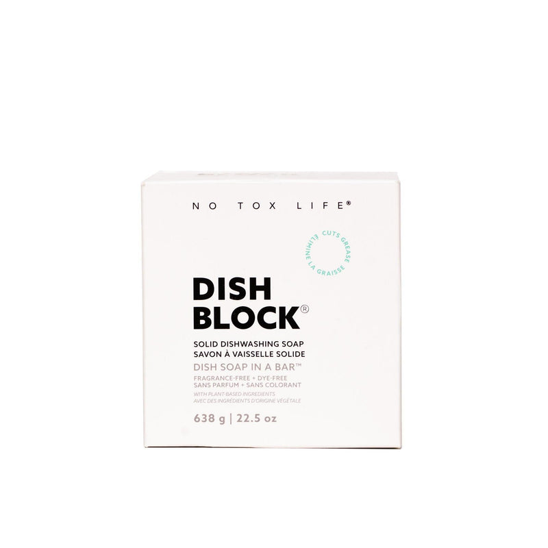 No Tox Life DISH BLOCK® solid dish soap - Huge bar (22.5 oz | 638g) - No Tox Life® Home & Kitchen
