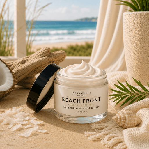P R I N C I P L E Beach Front Moisturizing Foot Cream Body Tan