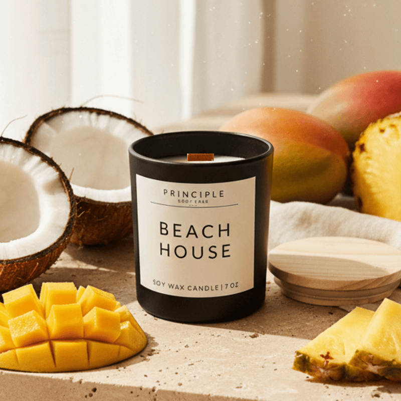 P R I N C I P L E Beach House Soy Wax Candle Candles
