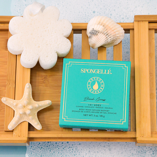 Spongellé Beach Grass | Boxed Flower Body Wash Infused Buffer