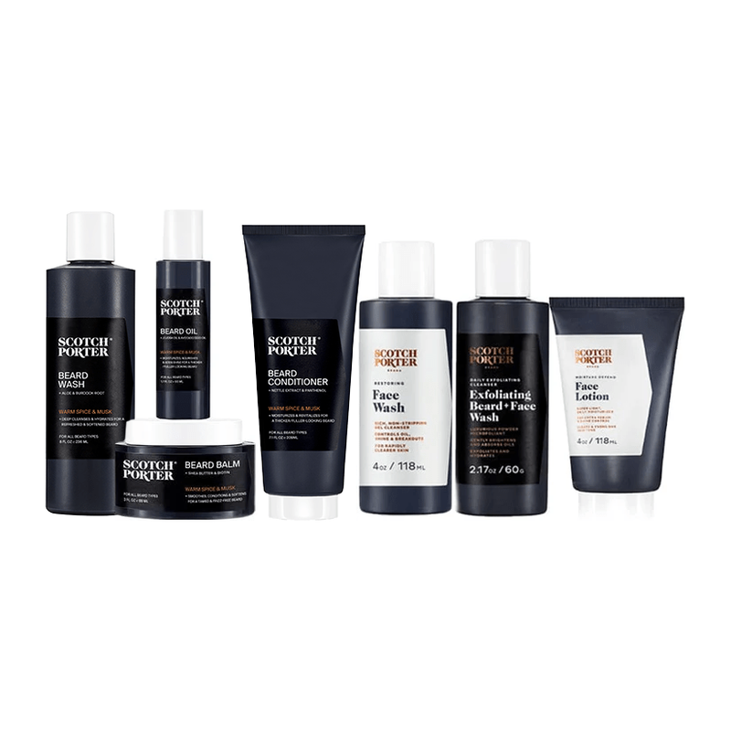 Scotch Porter Beard & Face Collection: Complete Grooming Essentials Beard & Face Grooming Kit