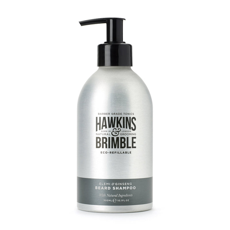 Hawkins & Brimble COM Eco-Refillable Beard Shampoo + Beard Balm Bundle