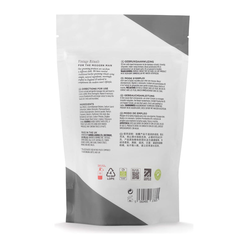 Hawkins & Brimble COM Beard Shampoo Refill Pouch 10.1 fl oz