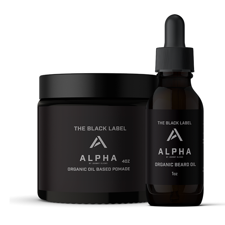 Johnny Slicks Black Label Beard Bundle Black Alpha,Omega