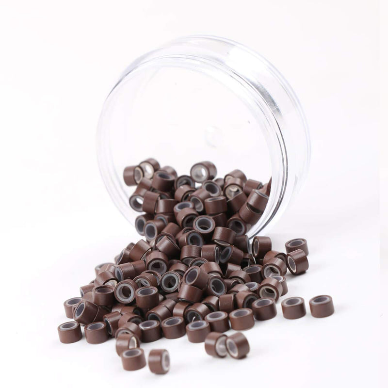 VIP Extensions BEAUT MICRO RING WITH SILICONE 5MM (100PCS) Fusion / Micro Ring Extensions