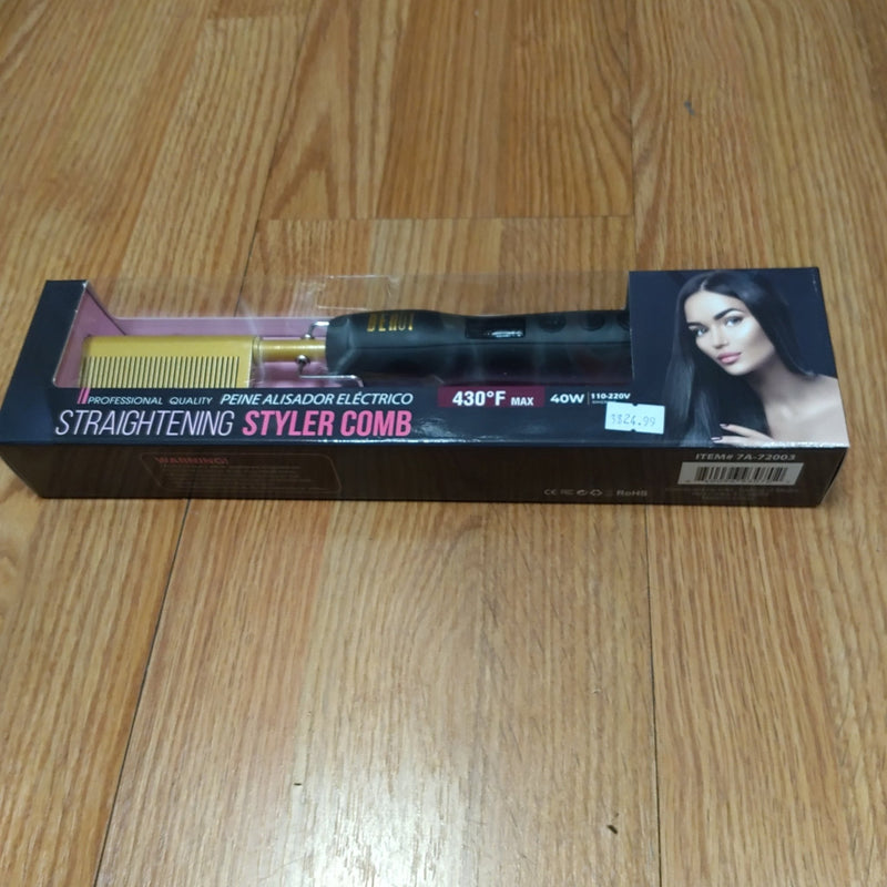 VIP Extensions Beaut Straightening Electric Comb Hair Tools