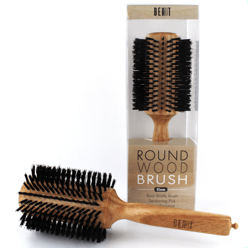 VIP Extensions BEAUT Wood Round Brush Hair Accessories