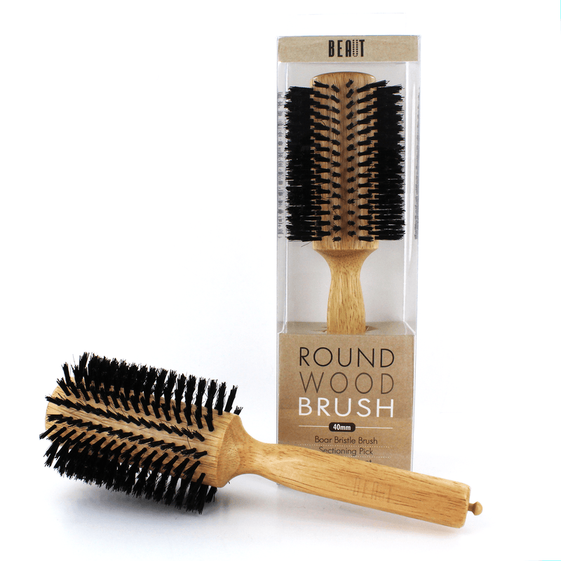 VIP Extensions BEAUT Wood Round Brush Hair Accessories