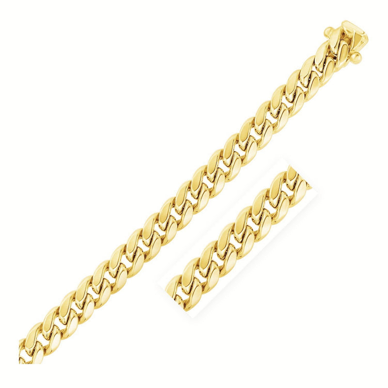 Bids.com 10.5mm 14k Yellow Gold Semi Solid Miami Cuban Chain Necklaces
