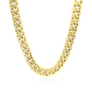 Bids.com 7.25mm 10k Yellow Gold Semi Solid Miami Cuban Chain Necklaces