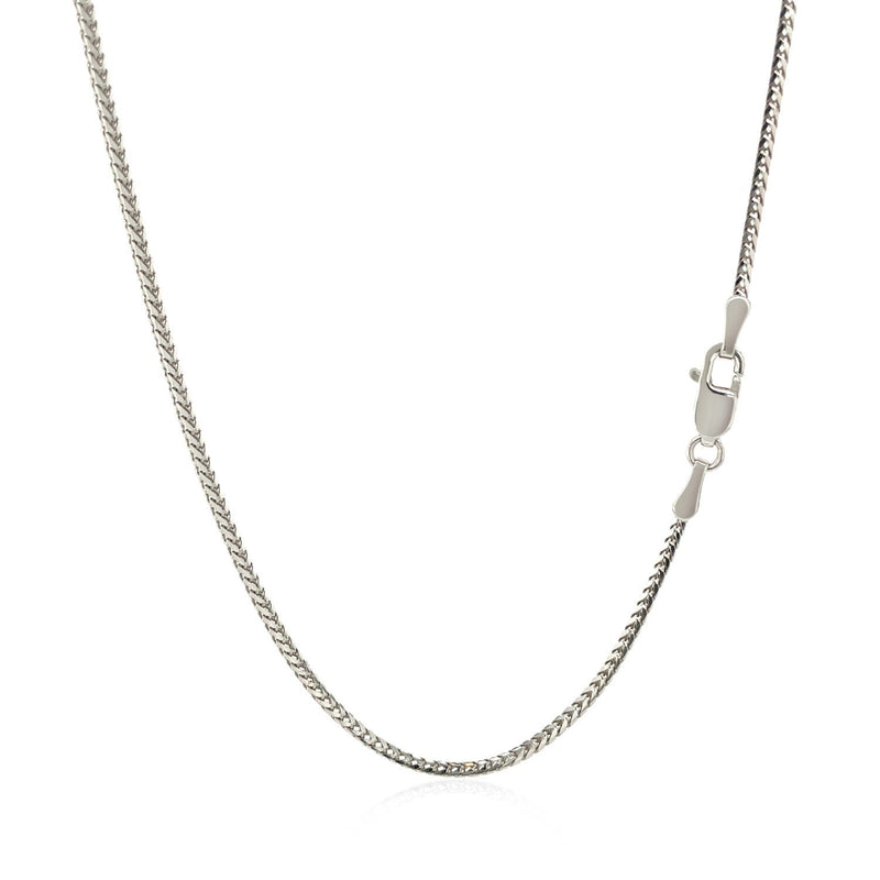 Bids.com 14k White Gold Franco Chain 1.2mm Necklaces