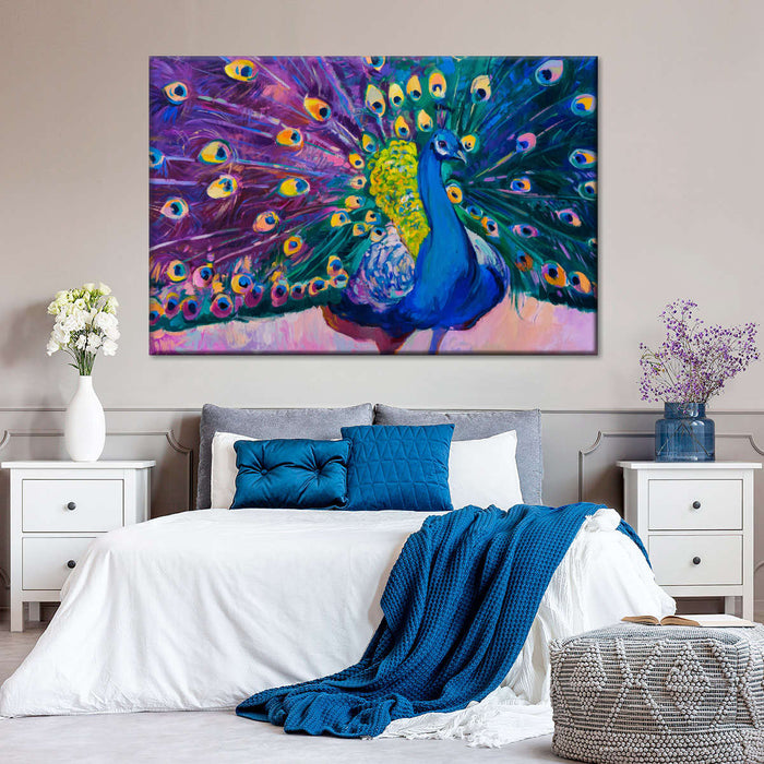 Dazzling Peacock Wall Art